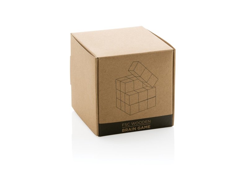 Houten breinbreker met canvas zakje Houten breinbreker met canvas zakje