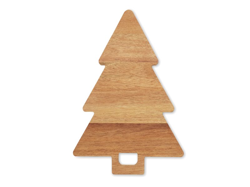 Acacia serveerplank kerstboom