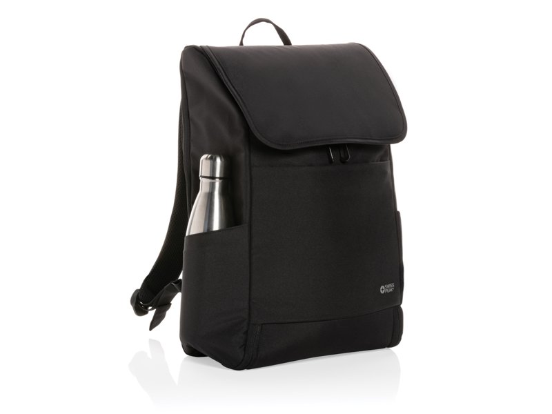 Swiss Peak Fern AWARE™ RPET allover zip 15" laptop rugzak
