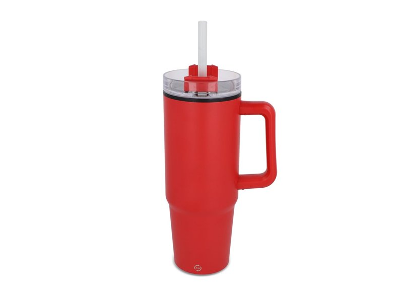 Miami beker met handvat en rietje 800ml Miami beker met handvat en rietje 800ml