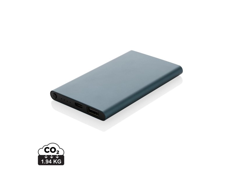 RCS gerecycled plastic/alu 4000 mah powerbank met type C