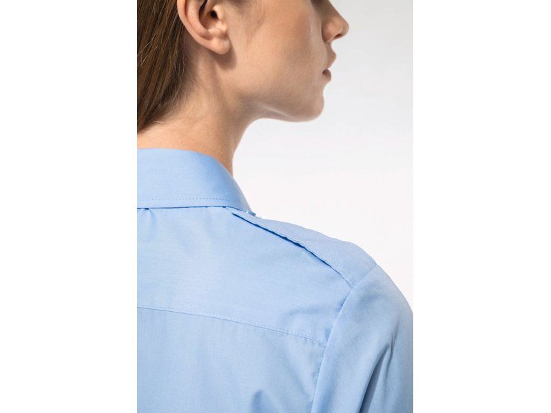 Kariban Damespilootoverhemd lange mouwen