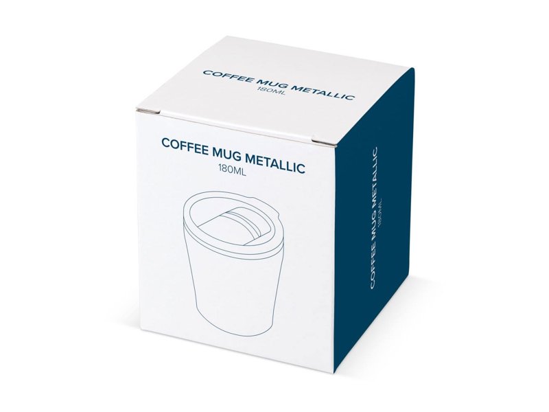 Koffiebeker metallic 180ml