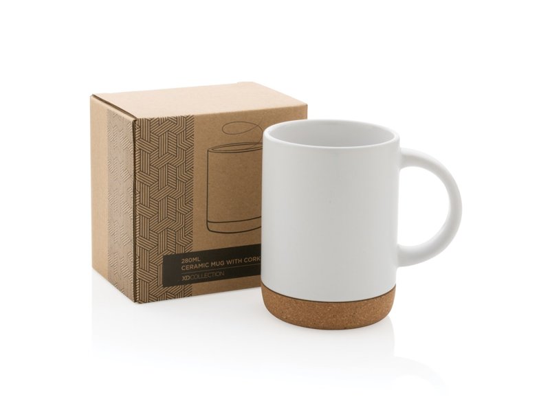 Keramische mok met kurken bodem Keramische mok met kurken bodem