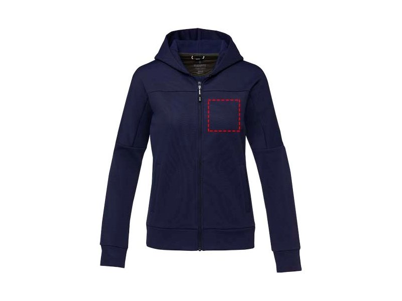 Nubia gebreid performance dames jack met volledige rits