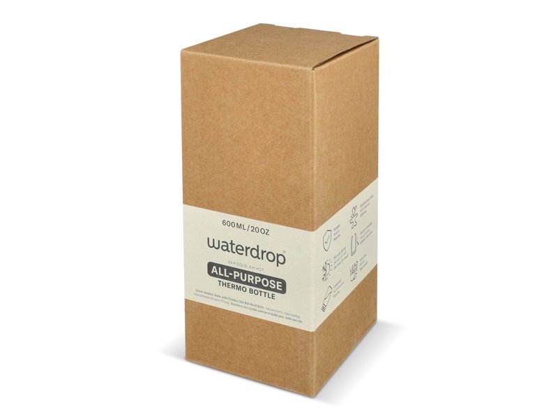 Waterdrop All-Purpose Thermo Fles met Drinktuit Dop 600ml