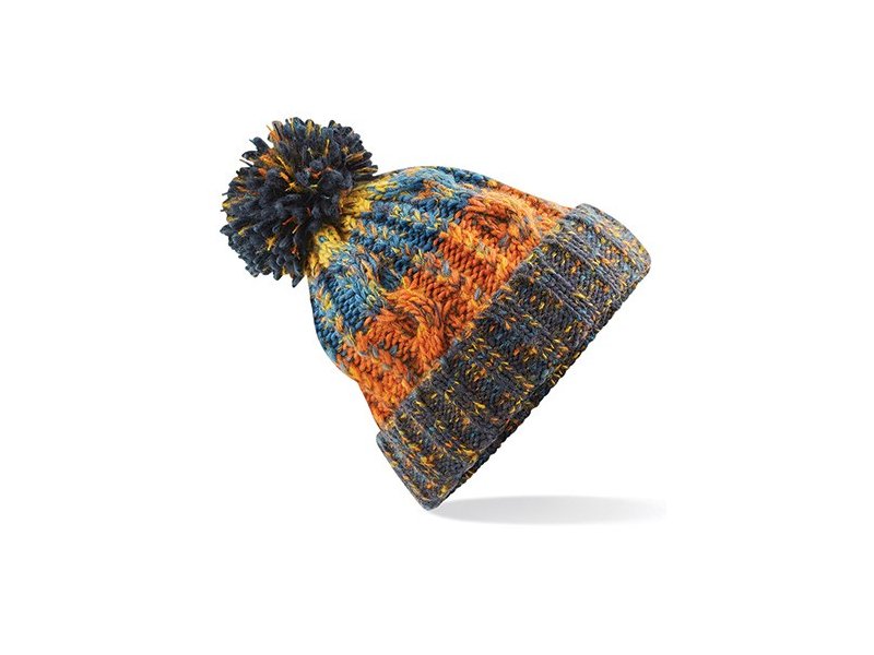 Beechfield - Corkscrew Pom Pom Beanie Beechfield - Corkscrew Pom Pom Beanie