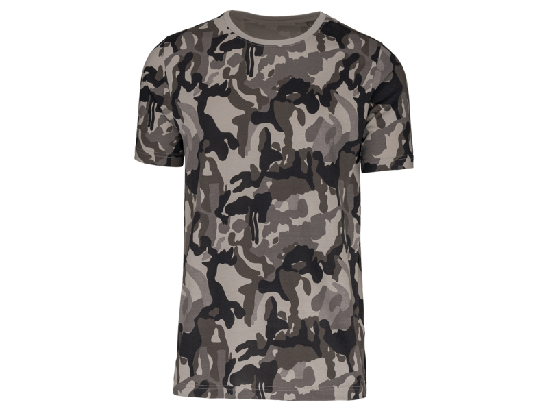 Kariban T-shirt camo korte mouwen