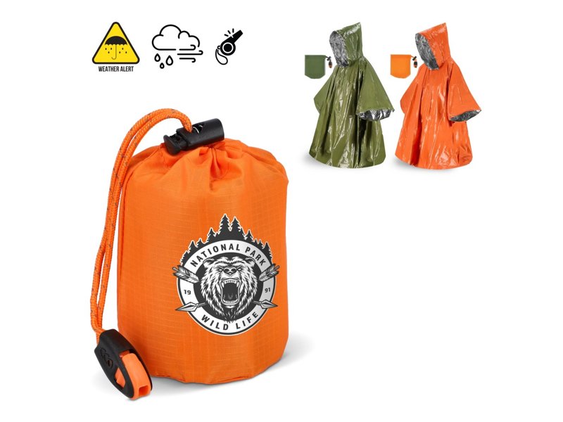 Outdoor Survival 2-in-1 thermische poncho Outdoor Survival 2-in-1 thermische poncho