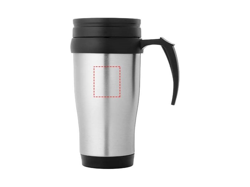 Handige thermosbeker met handvat, snel met eigen logo leverbaar Handige thermosbeker met handvat, snel met eigen logo leverbaar