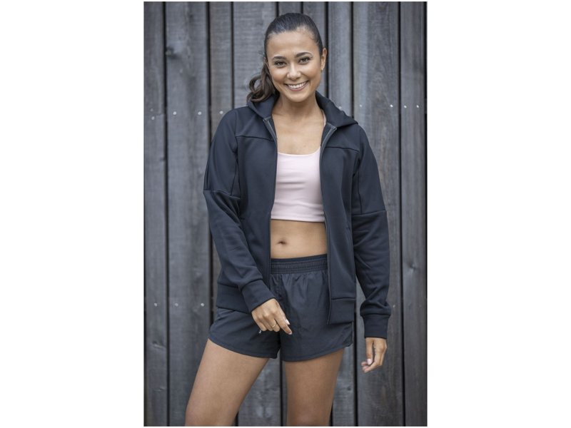 Nubia gebreid performance dames jack met volledige rits