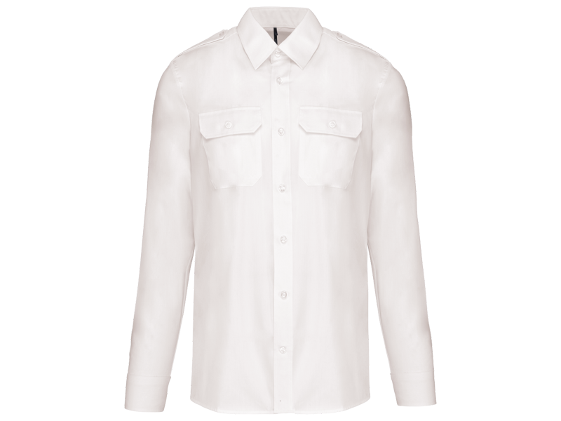 Kariban Herenpilootoverhemd lange mouwen Kariban Herenpilootoverhemd lange mouwen