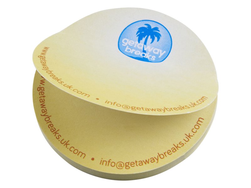 Sticky-Mate® cirkelvormige gerecyclede sticky notes Sticky-Mate® cirkelvormige gerecyclede sticky notes