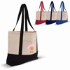 Strandtas katoenen canvas OEKO-TEX® 280g/m² 42x10x30cm