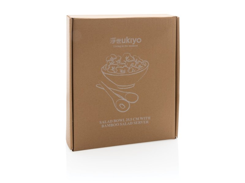 Ukiyo slakom met bamboe saladebestek