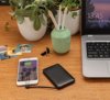 5.000 mAh zakformaat powerbank met geïntegreerde kabels 5.000 mAh zakformaat powerbank met geïntegreerde kabels