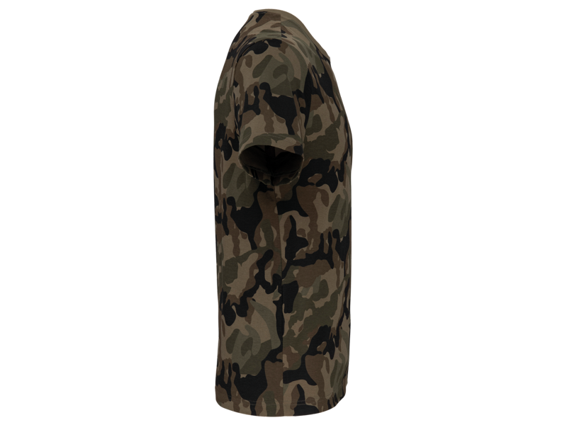 Kariban T-shirt camo korte mouwen