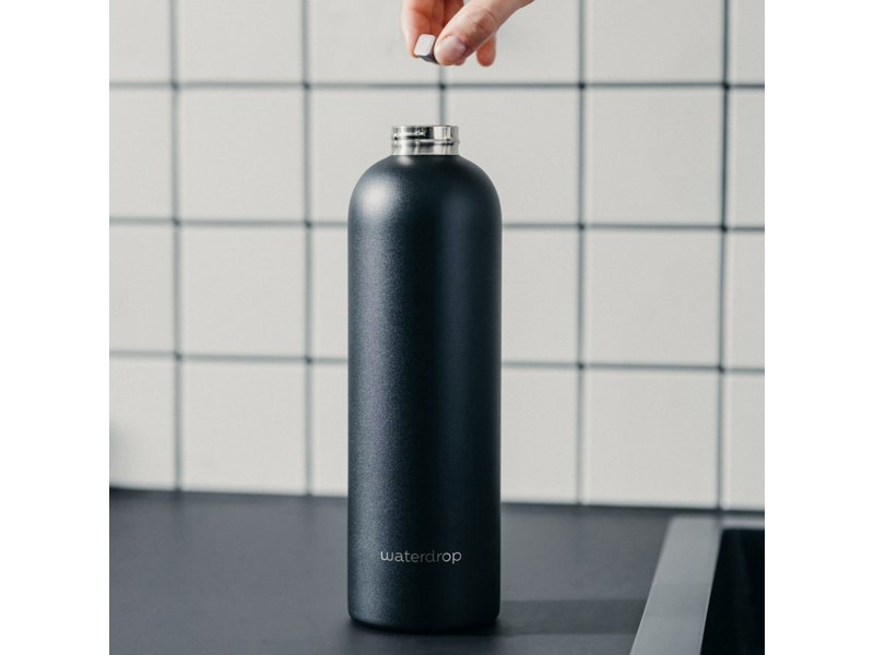 Waterdrop Roestvrijstalen Fles met Stalen dop 600ml Waterdrop Roestvrijstalen Fles met Stalen dop 600ml