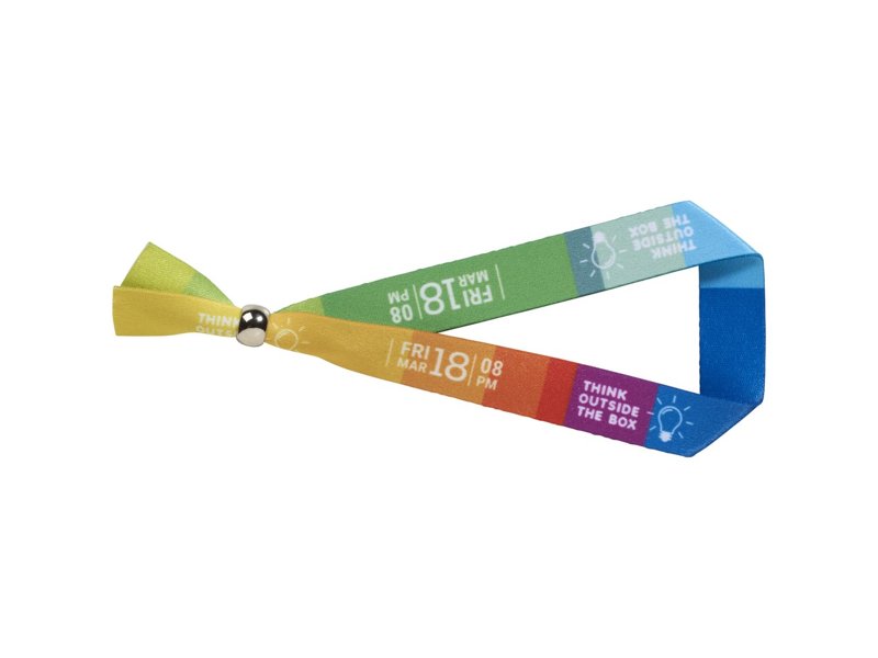 Evi polsband met 2 zijden sublimatie met metalen sluiting Evi polsband met 2 zijden sublimatie met metalen sluiting