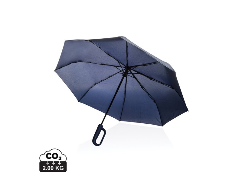 Yara 21" AWARE™ RPET paraplu in unikleur met karabijn hendel