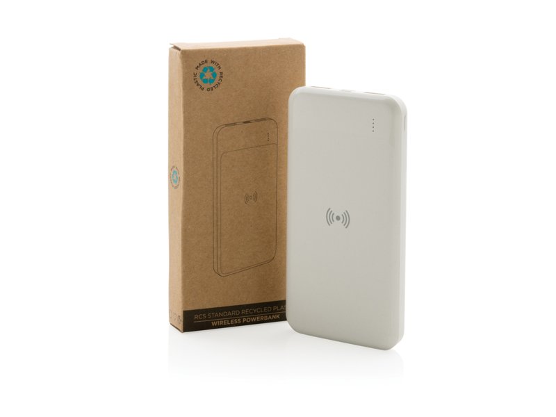 RCS standaard recycled plastic wireless powerbank