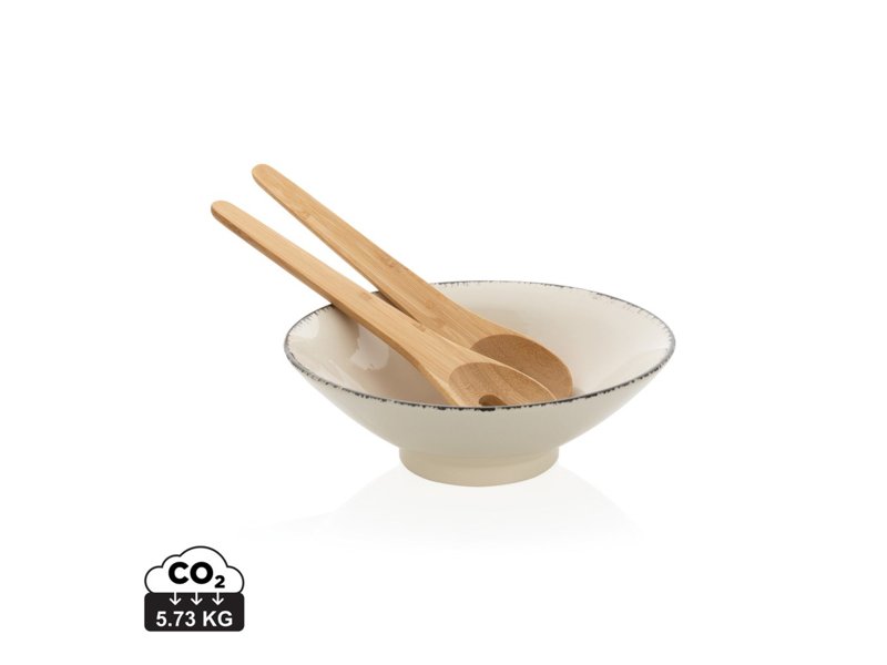 Ukiyo slakom met bamboe saladebestek