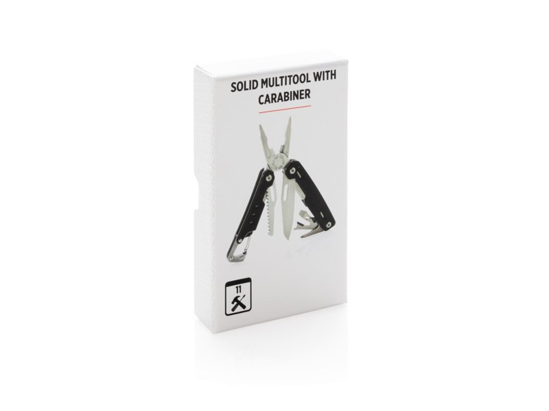 Solid multitool met karabijnhaak