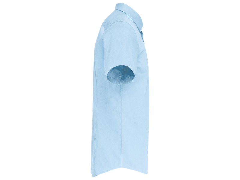 Kariban Heren stretch overhemd korte mouwen