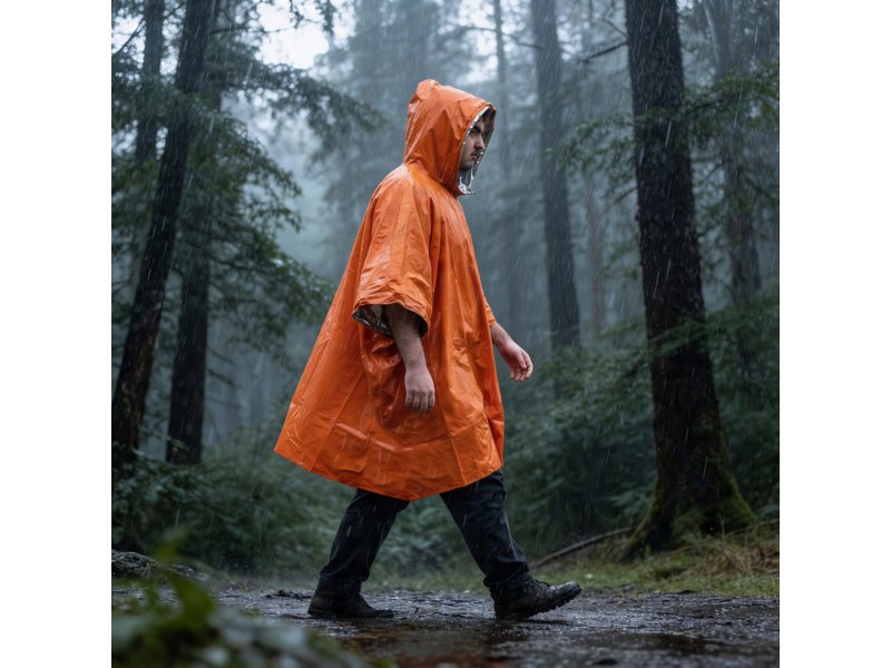 Outdoor Survival 2-in-1 thermische poncho Outdoor Survival 2-in-1 thermische poncho
