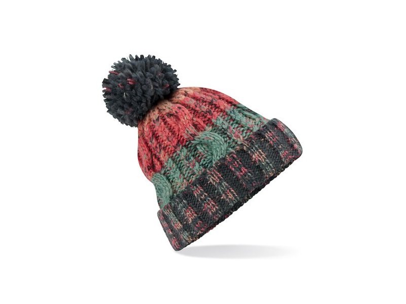 Beechfield - Corkscrew Pom Pom Beanie Beechfield - Corkscrew Pom Pom Beanie