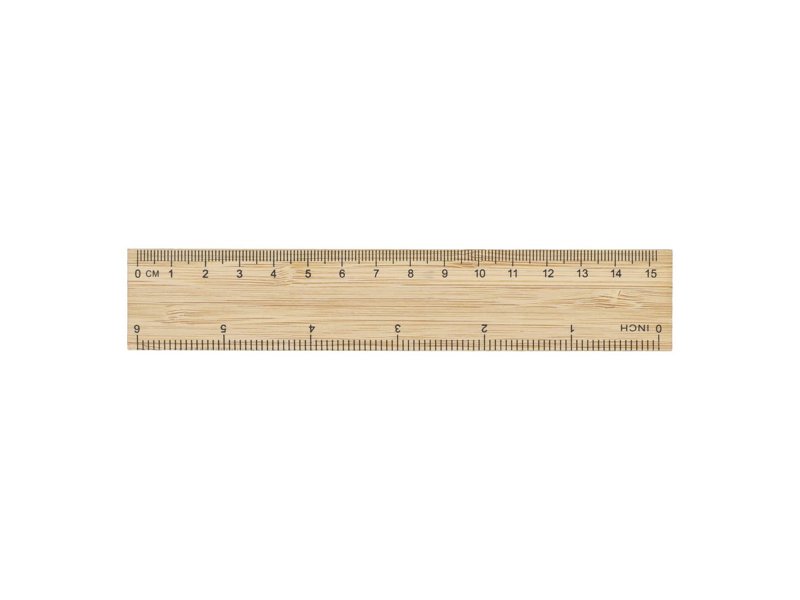 Bamboe liniaal 15cm