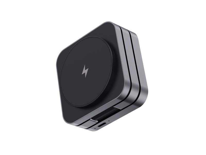 Terra RCS gerecycled aluminium opvouwbare 3 in 1 15W oplader Terra RCS gerecycled aluminium opvouwbare 3 in 1 15W oplader