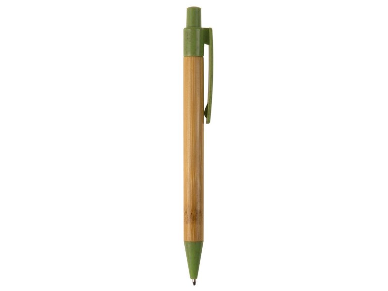 Ball pen bamboe met tarwestro