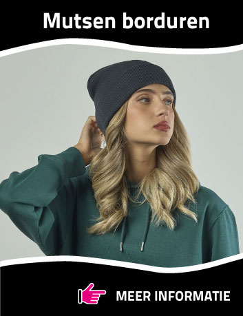 Wintermutsen borduren met logo