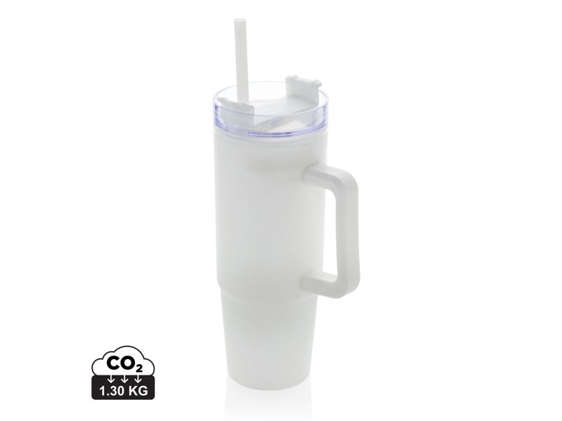 Tana Gerecyclede Plastic Tumbler met Handvat 900 ml - Duurzame Drinkfles | Totziens Promotions Tana Gerecyclede Plastic Tumbler met Handvat 900 ml - Duurzame Drinkfles | Totziens Promotions
