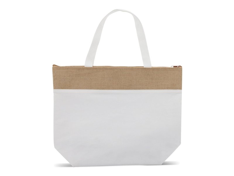 Strandkoelerzak Katoen/jute 42x10x30cm Strandkoelerzak Katoen/jute 42x10x30cm