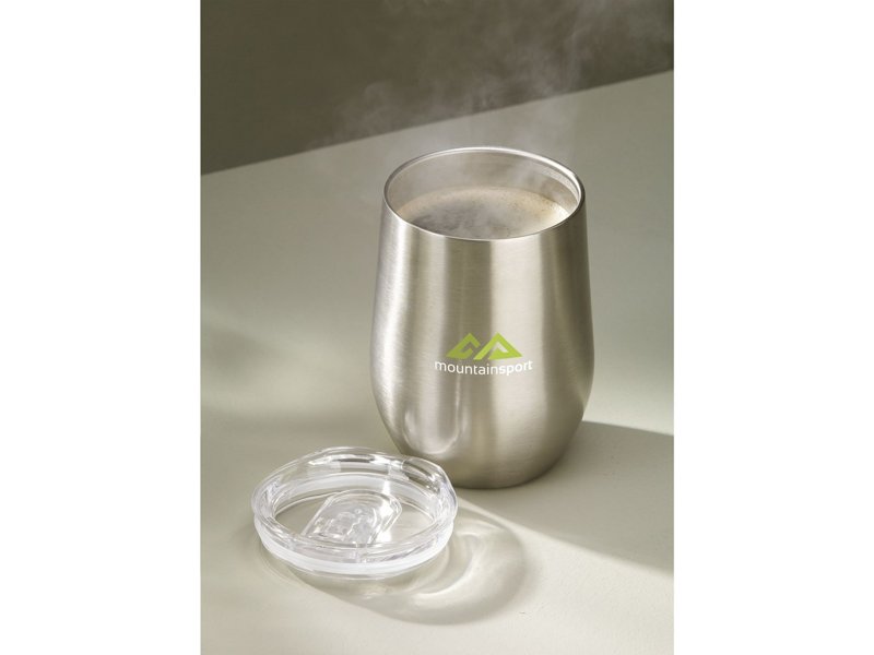 Huevo RCS Recycled Steel Cup 350 ml thermobeker Huevo RCS Recycled Steel Cup 350 ml thermobeker
