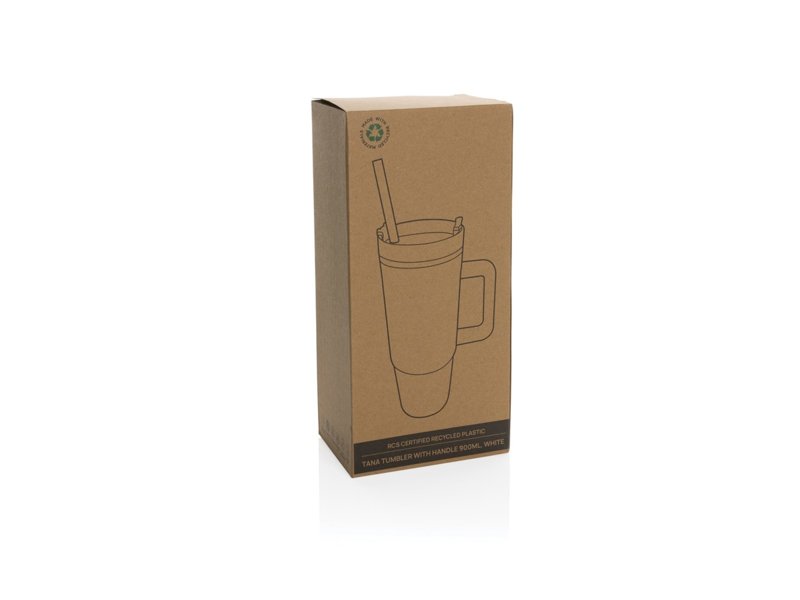 Tana Gerecyclede Plastic Tumbler met Handvat 900 ml - Duurzame Drinkfles | Totziens Promotions Tana Gerecyclede Plastic Tumbler met Handvat 900 ml - Duurzame Drinkfles | Totziens Promotions