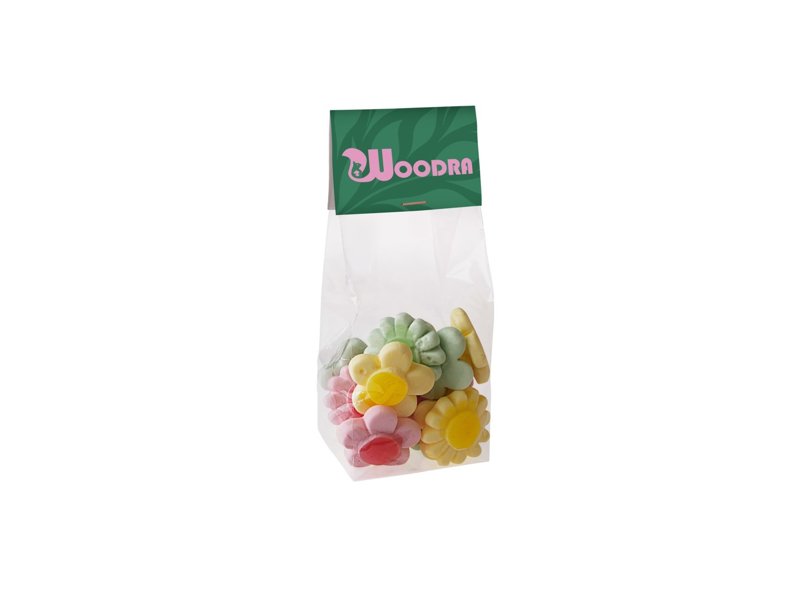 Blokzakje kopkaartje 100 gram snoep