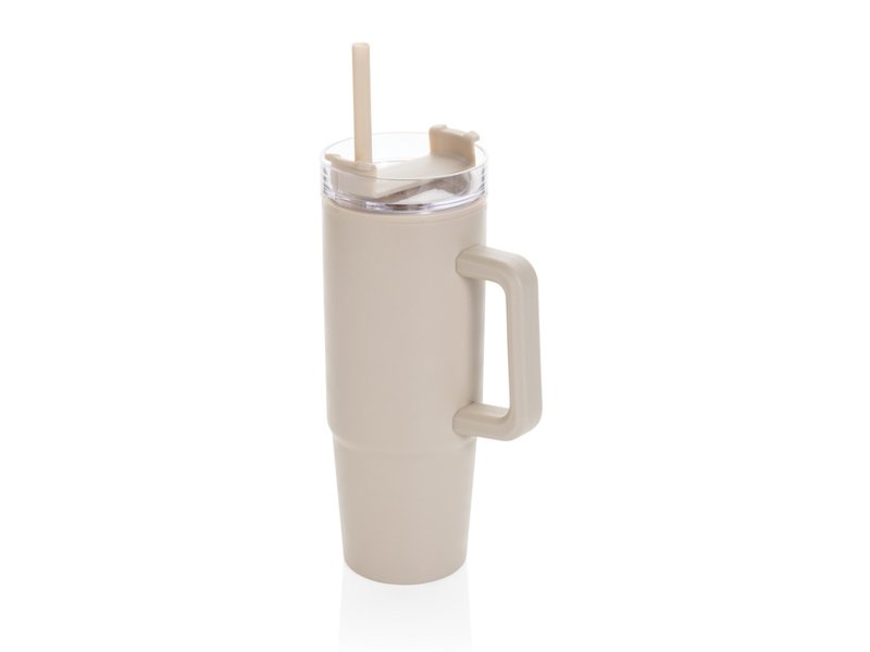 Tana Gerecyclede Plastic Tumbler met Handvat 900 ml - Duurzame Drinkfles | Totziens Promotions Tana Gerecyclede Plastic Tumbler met Handvat 900 ml - Duurzame Drinkfles | Totziens Promotions