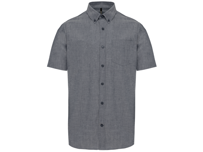 Kariban Heren oxford overhemd korte mouwen