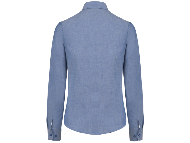 Kariban Dames oxford blouse lange mouwen Kariban Dames oxford blouse lange mouwen