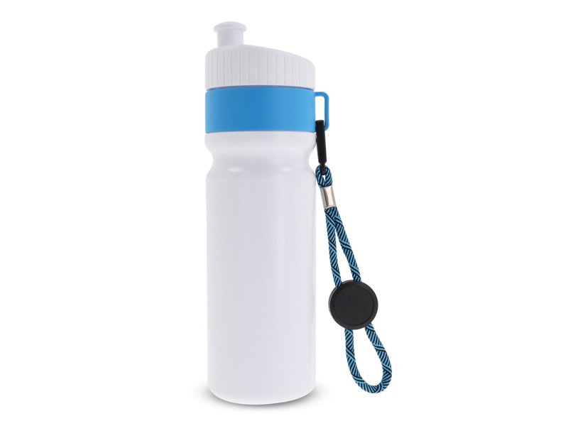 Sportfles met rand en koord 750ml Sportfles met rand en koord 750ml