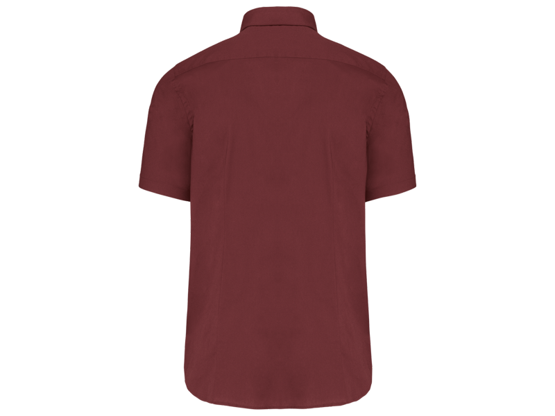 Kariban Heren stretch overhemd korte mouwen