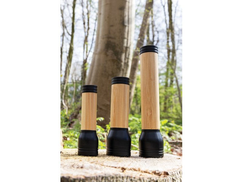 Lucid 1W RCS gerecycled plastic & bamboo zaklamp