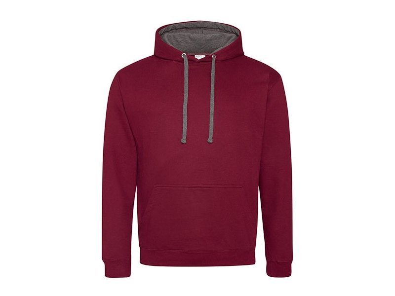 Hooded sweater met kleurige accenten, goedkoop bedrukken van sweaters Hooded sweater met kleurige accenten, goedkoop bedrukken van sweaters