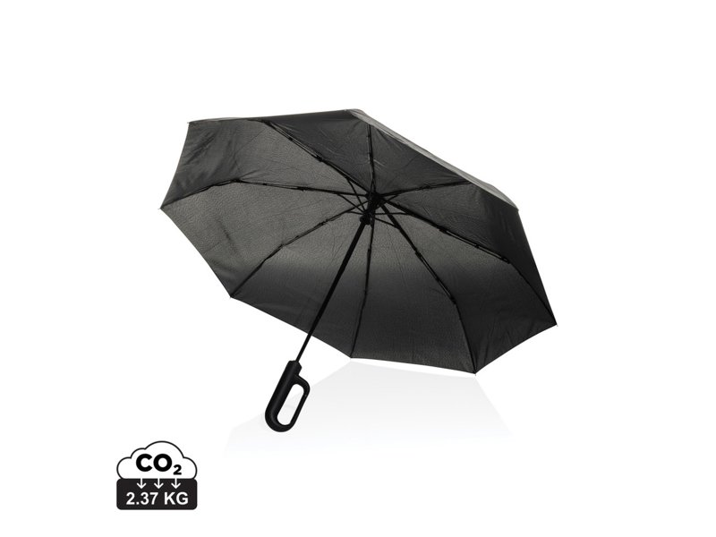 Yara 21" AWARE™ RPET paraplu in unikleur met karabijn hendel Yara 21" AWARE™ RPET paraplu in unikleur met karabijn hendel