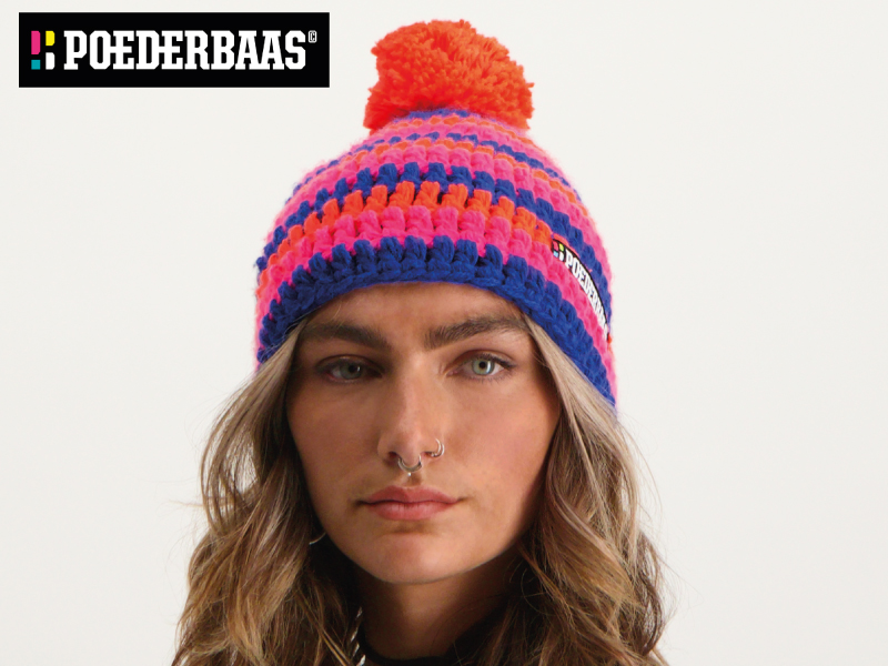 Poederbaas mutsen met kleuren