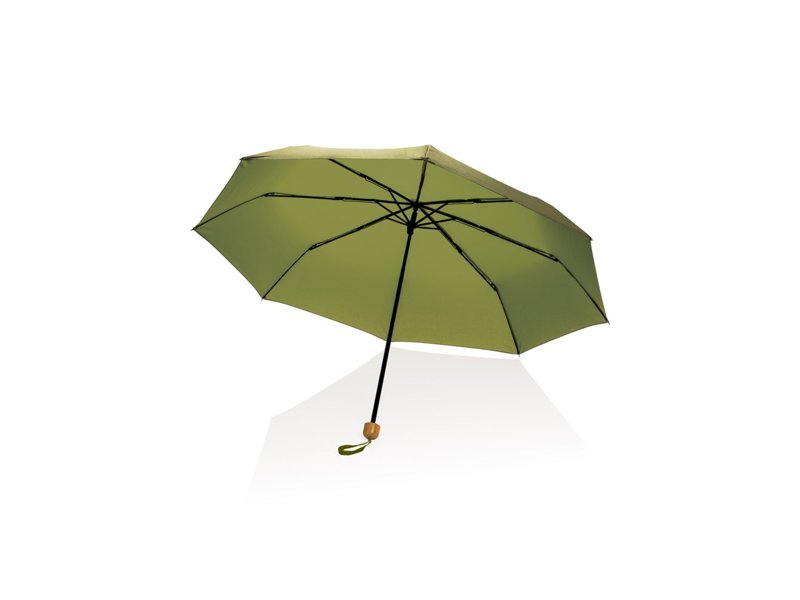 20.5" Impact AWARE™ RPET 190T pongee bamboe miniparaplu 20.5" Impact AWARE™ RPET 190T pongee bamboe miniparaplu