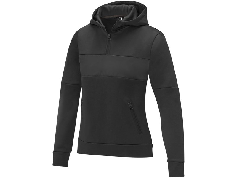 Sayan anorak dames sweater met halve rits en capuchon